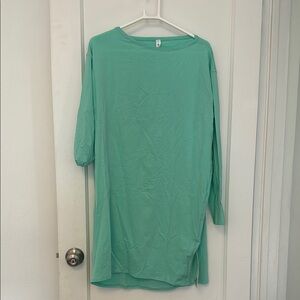 Lululemon Mint Green Long Sleeve Dress